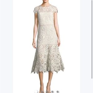 White Elegant Midi Dress